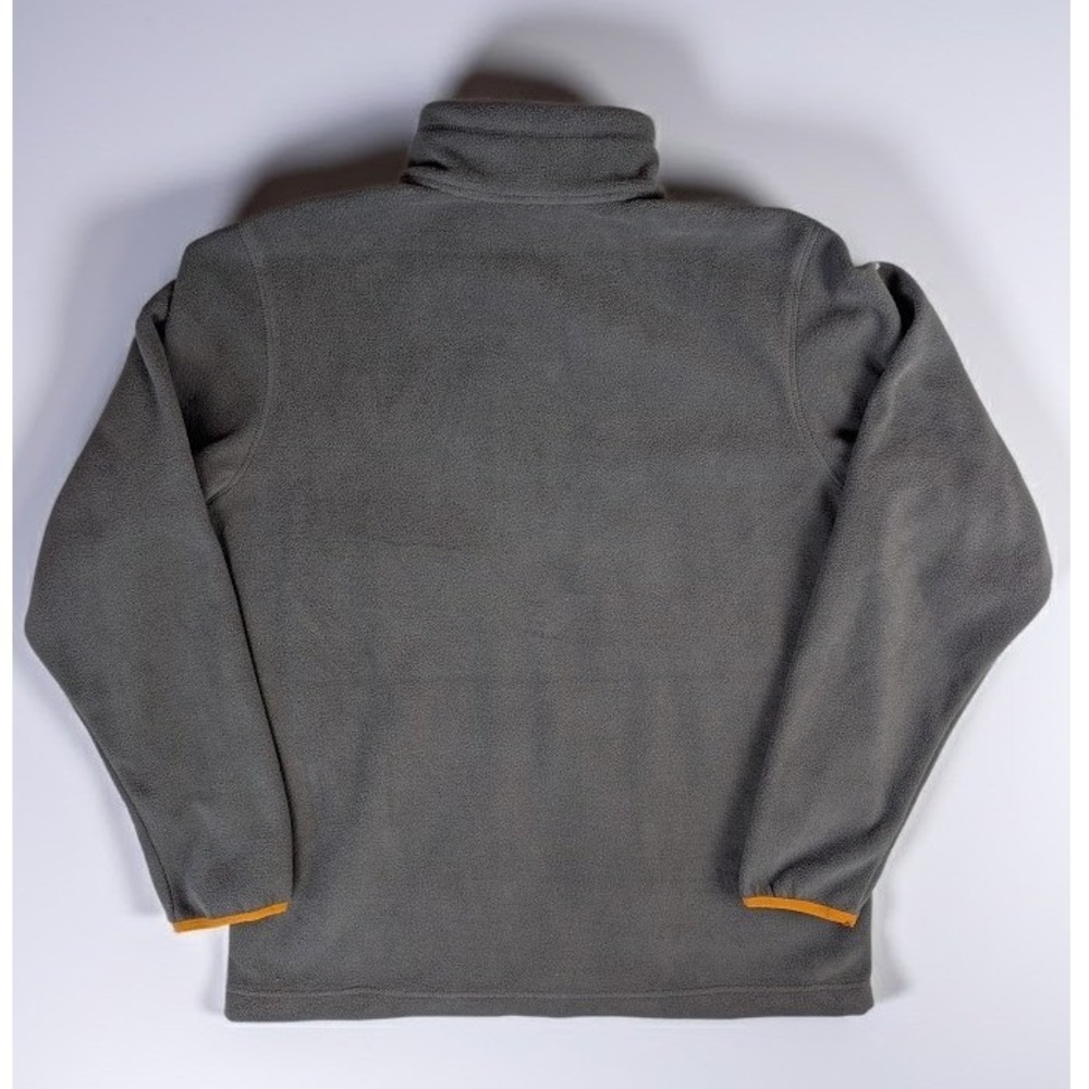 Columbia Fleece Jacket Men's L Gray Full Zip Outdoor Mock Neck - Picture 6 of 6
